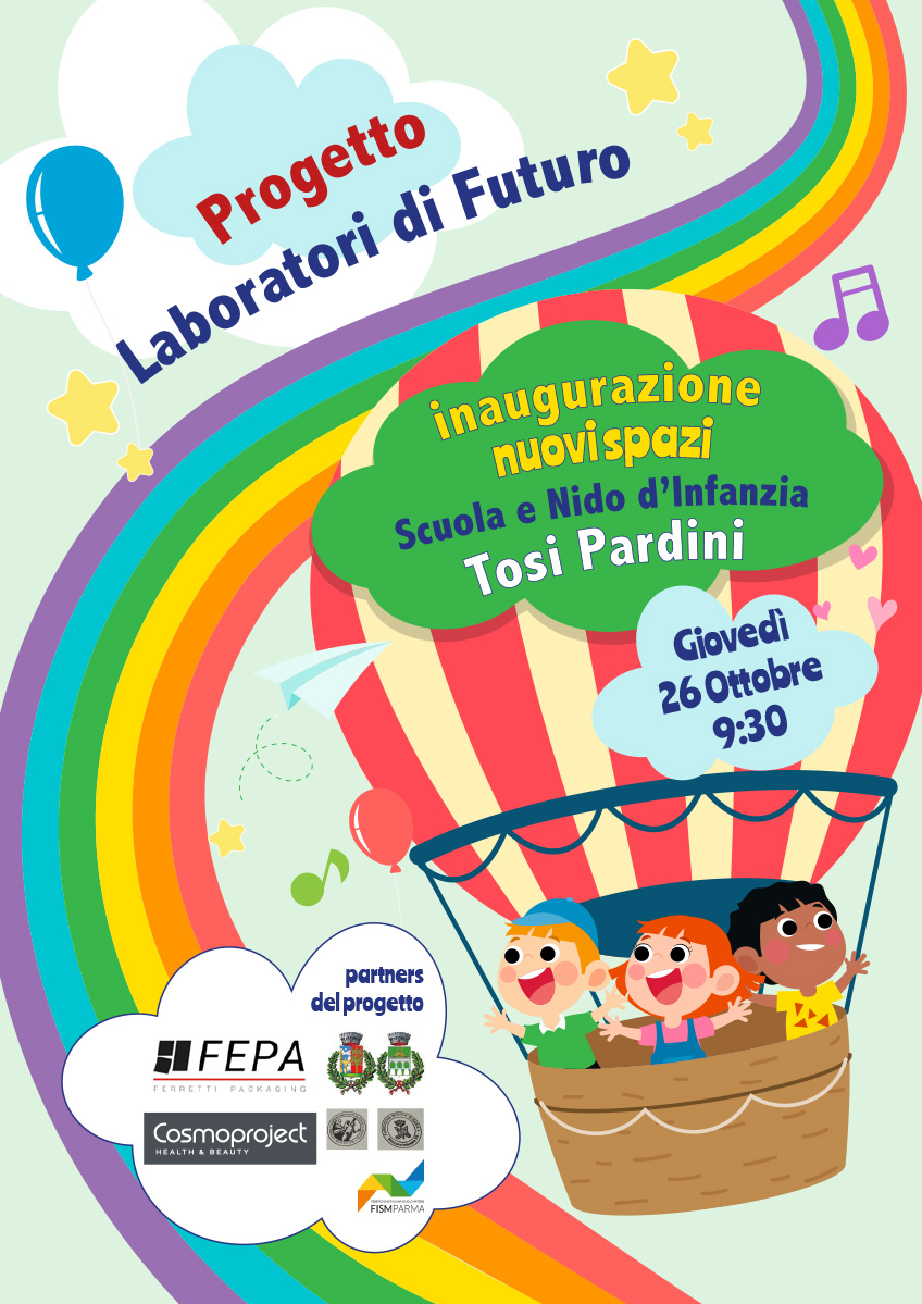 Locandina scuola e nido d’infanzia “Tosi Pardini”